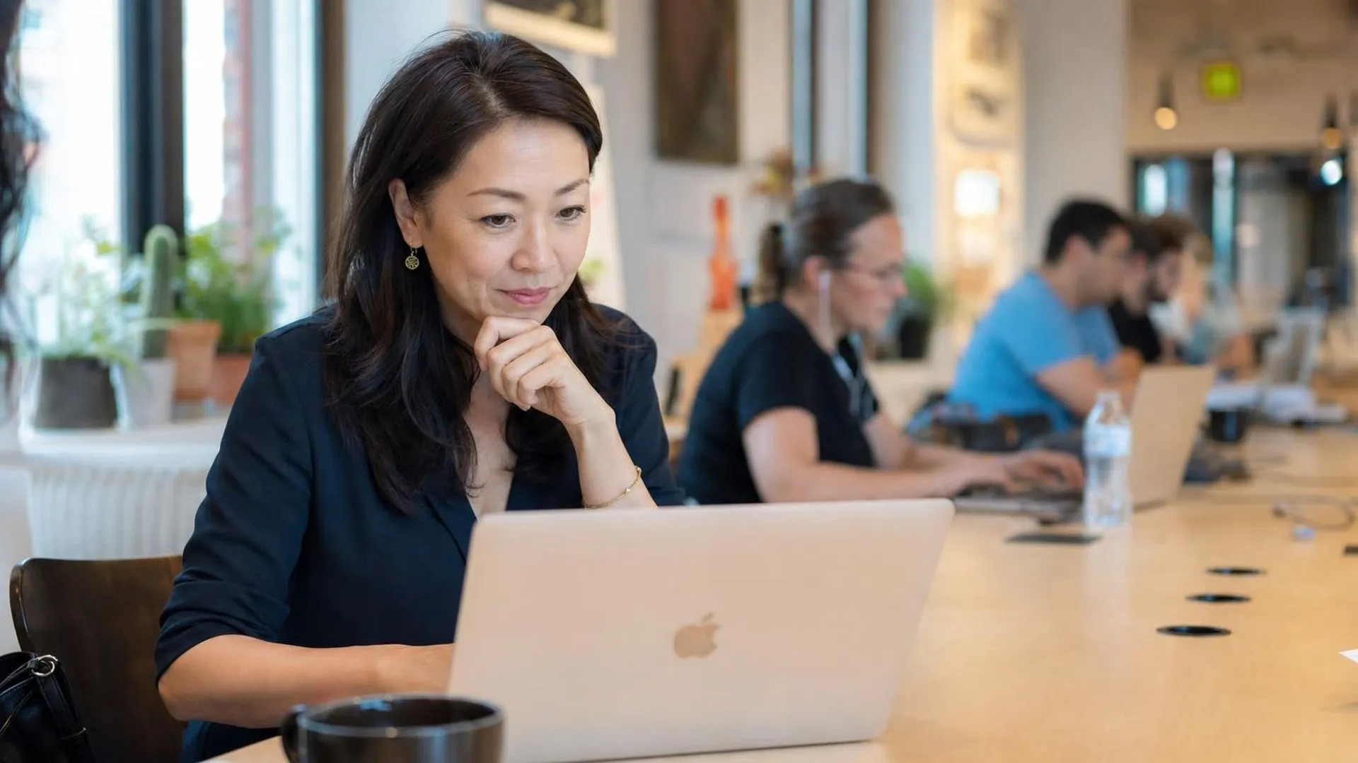 Medewerker werkt stil aan laptop zonder terugkoppeling van collega's
