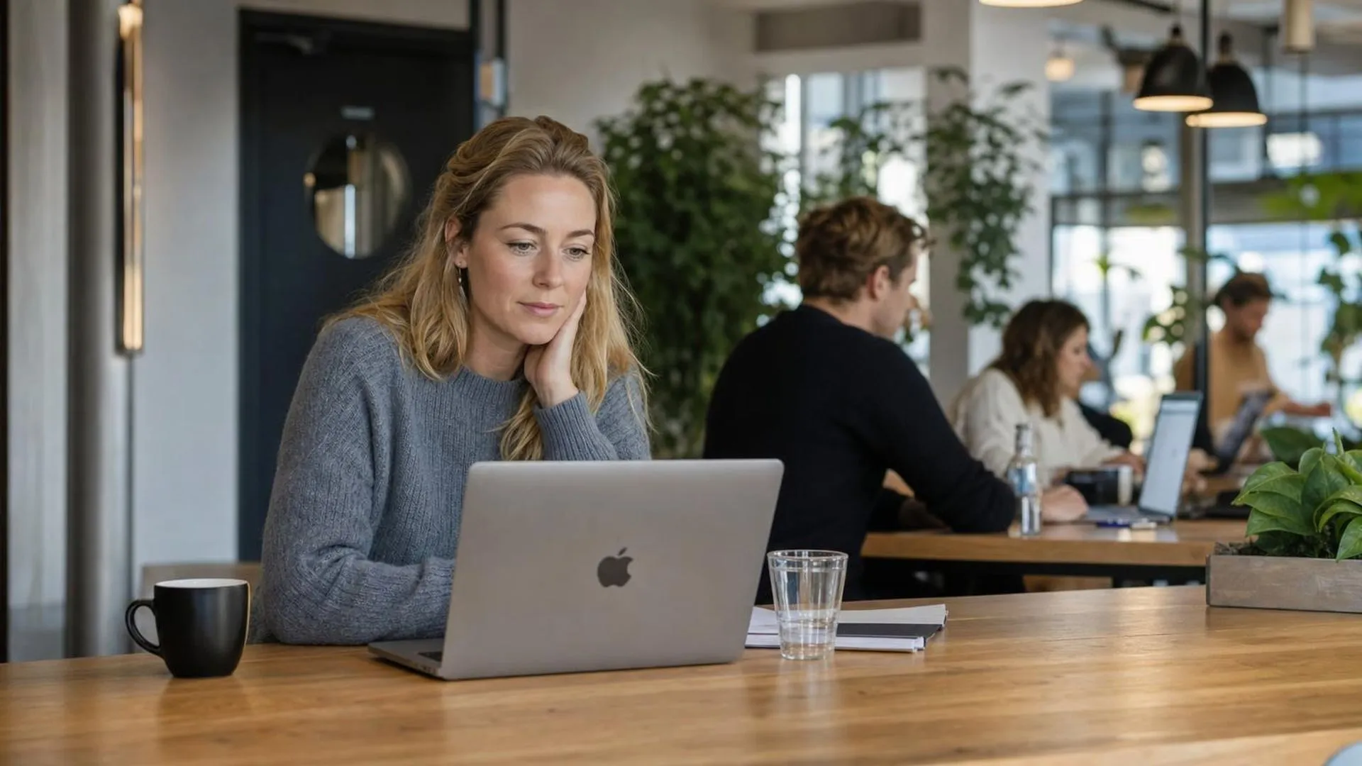 Persoon met buikpijn en ongemak, mogelijk galblaasklachten door stress