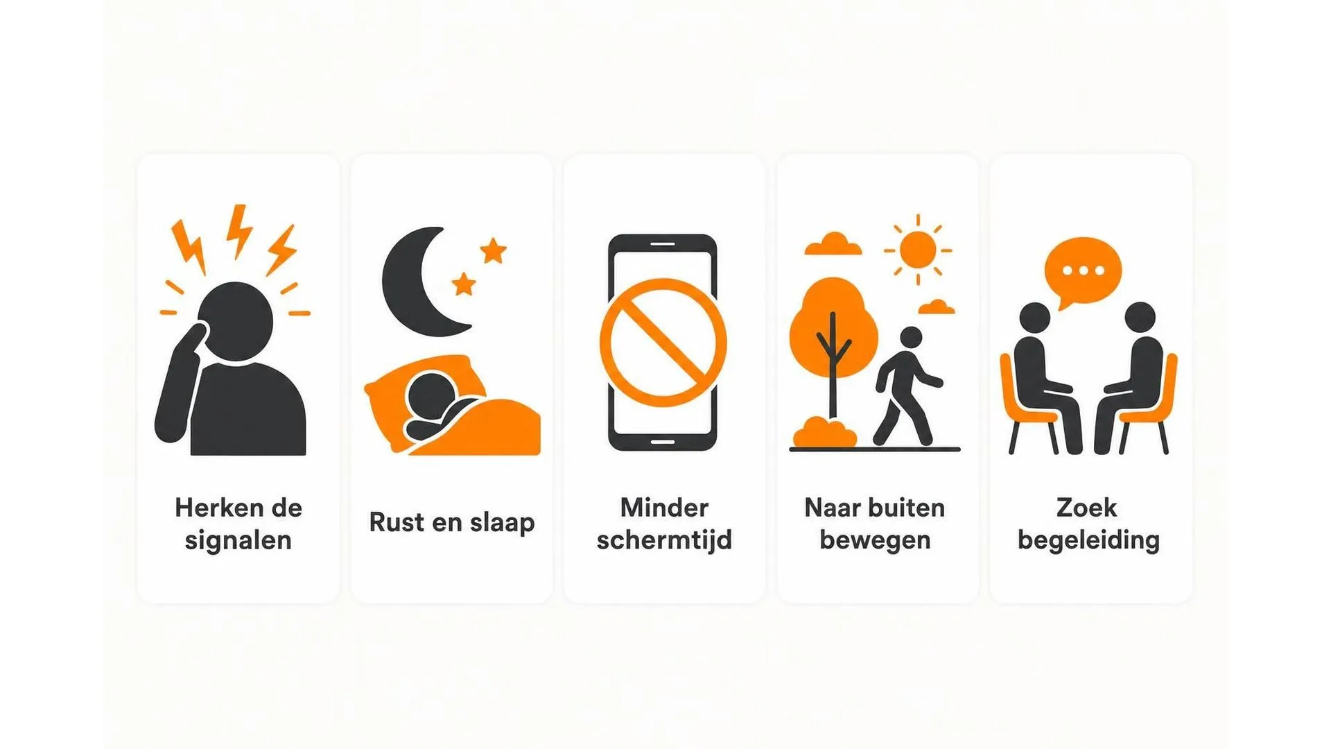 Vijf tips tegen lichtflitsen door stress op een rij