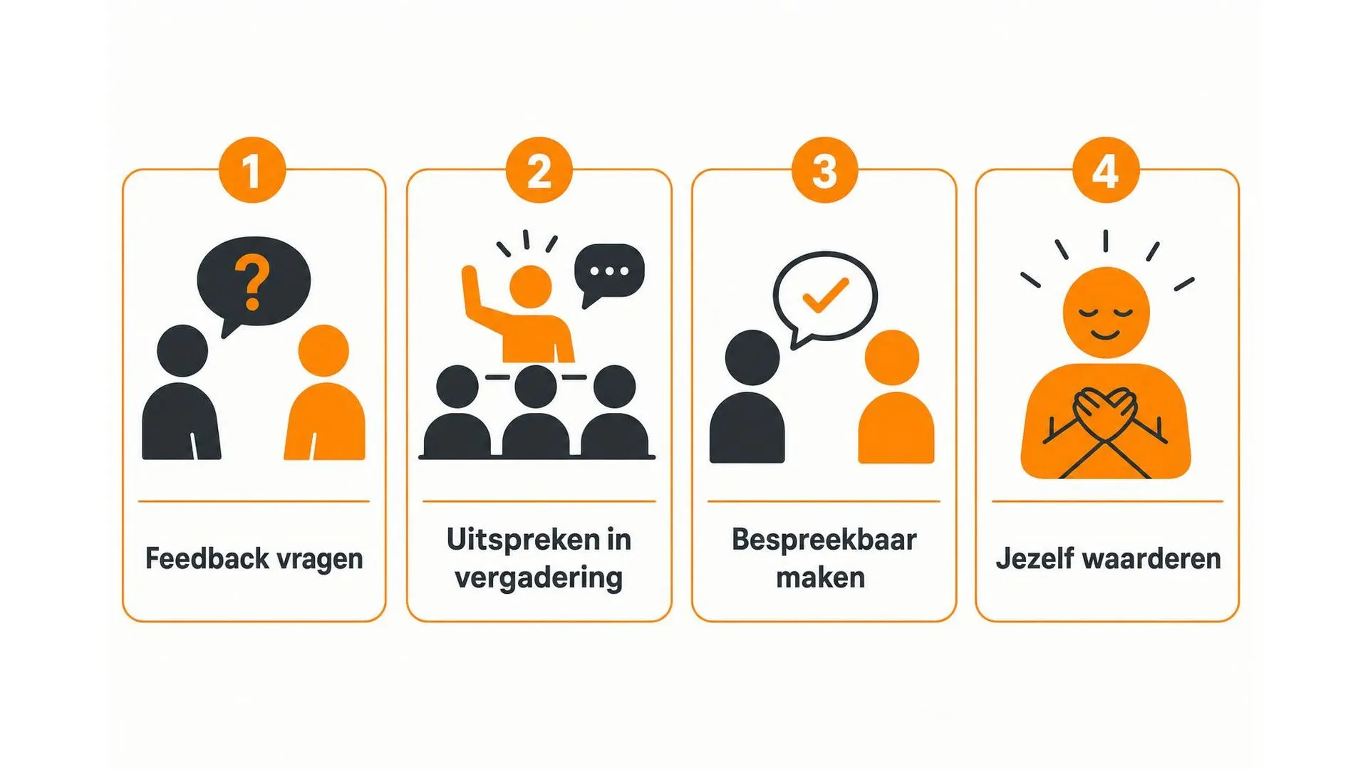 Vier stappen om je meer gehoord te voelen op het werk