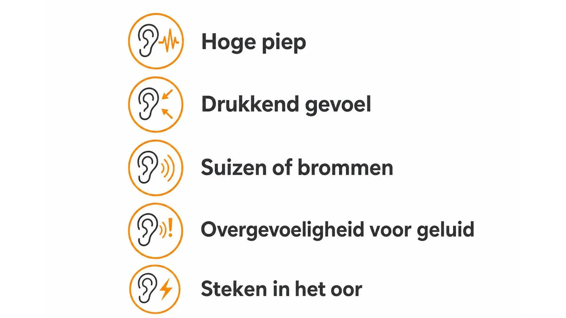 Vijf veelvoorkomende vormen van stressgerelateerd oorsuizen
