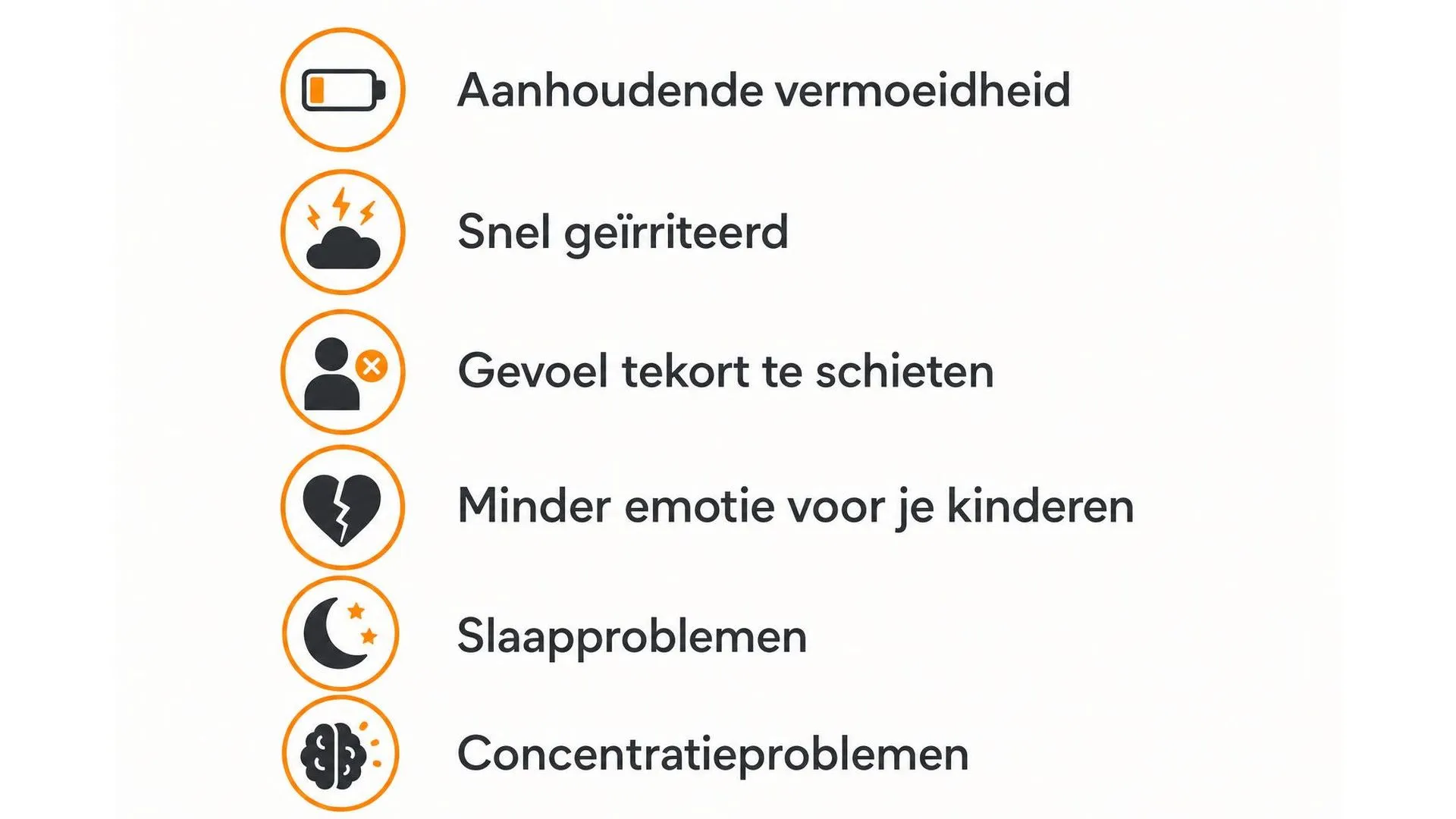 Zes waarschuwingssignalen van een parentale burn-out op een rij