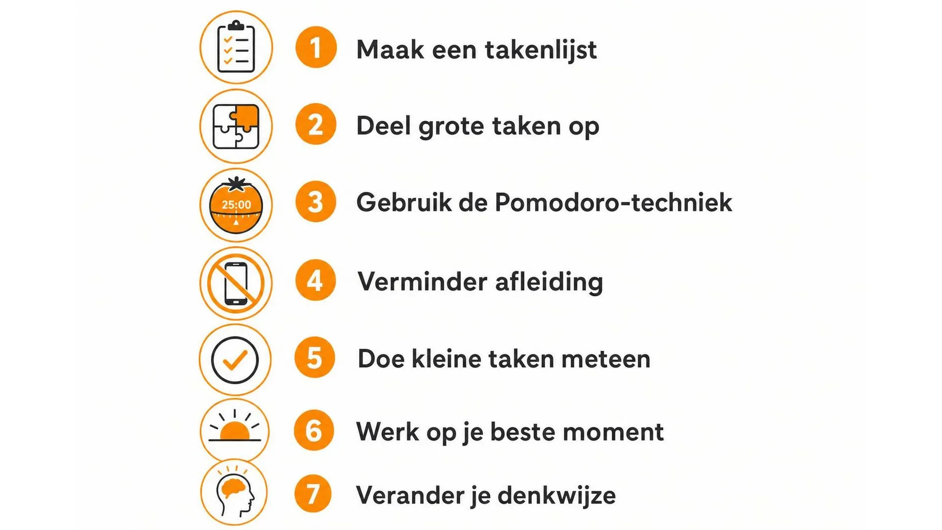 Zeven tips om uitstelgedrag aan te pakken