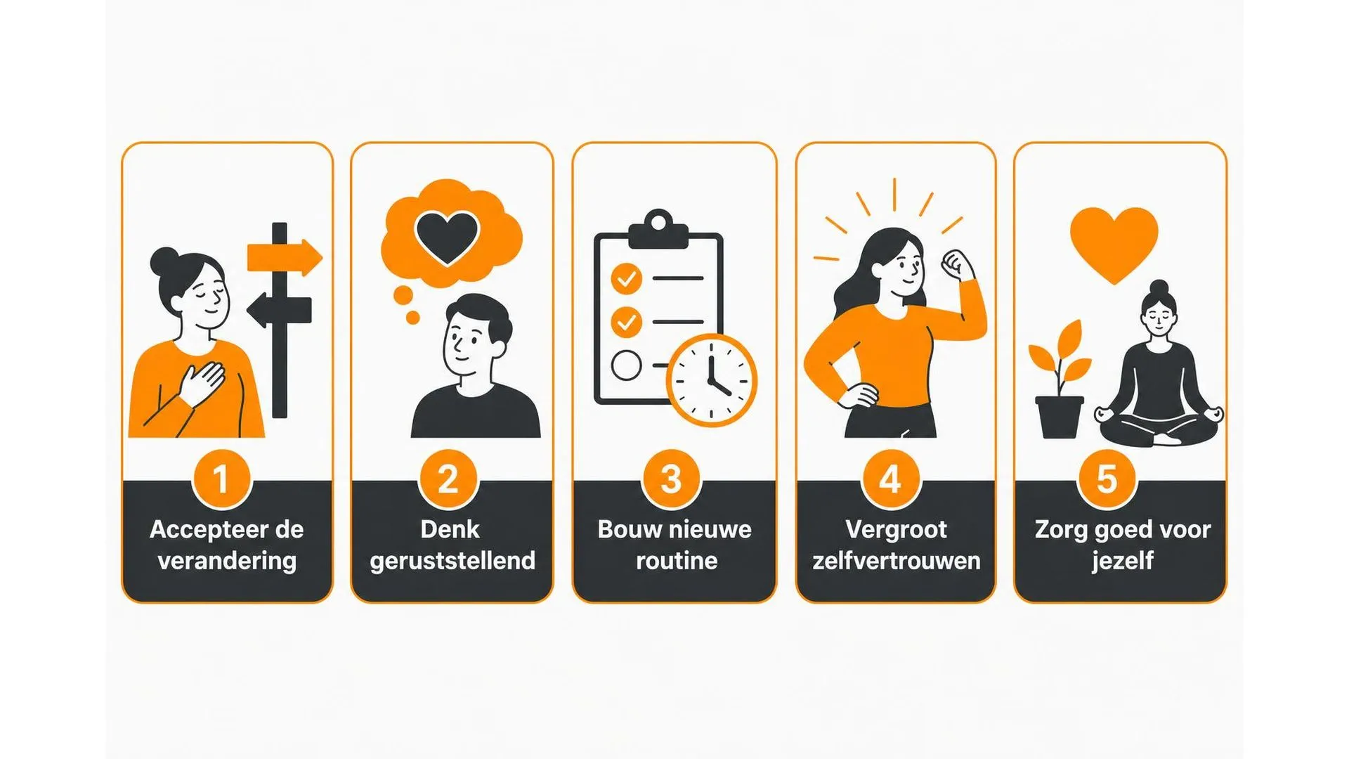 Vijf tips om beter om te gaan met stress door veranderingen